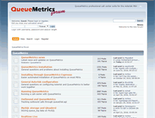 Tablet Screenshot of forum.queuemetrics.com